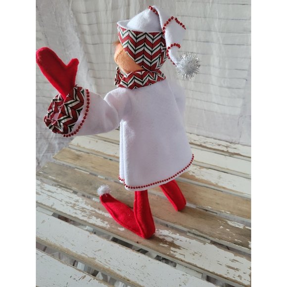 Annalee elf chef baker cook coat 2008 red Xmas decor - Picture 3 of 7